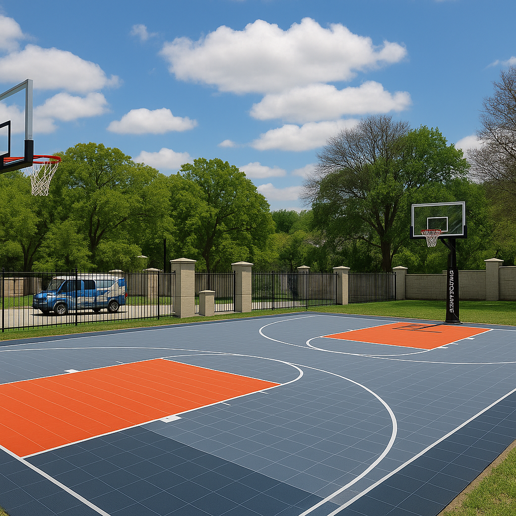 Basketball Court System - Full Court | Includes Court Markings