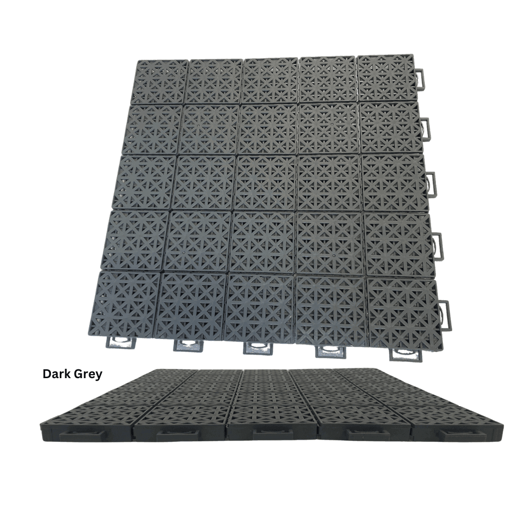 Singles Tennis Court System with Court Markings
